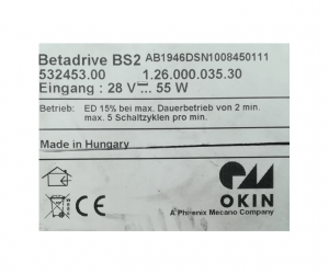GB Medicali - BETADRIVE BS2 1.26.000.035.30 - Okin