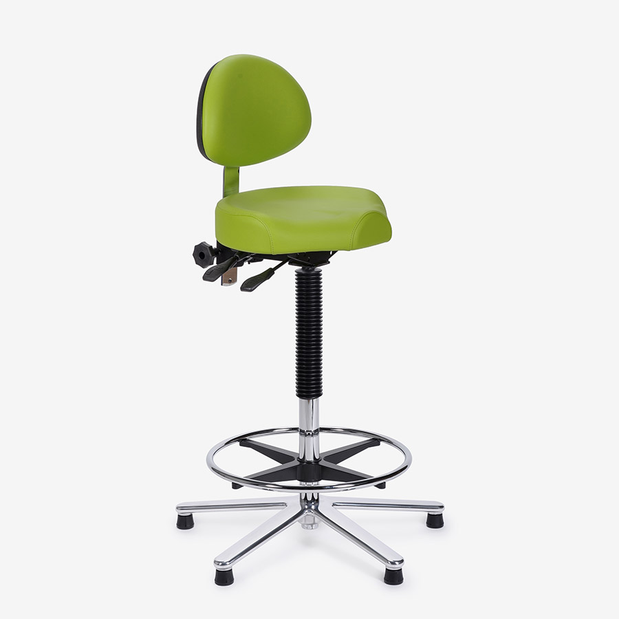 Sgabello Ergonomico Oscillante ERGO COLLECT - Girevole 360° Con Altezza Regolabile (59-84 Cm) - Per Ufficio E Casa