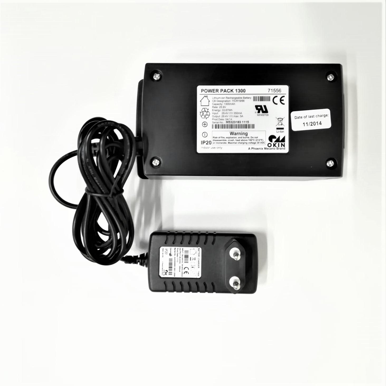 GB Medicali - Batteria Okin 71556 completa di caricabatterie Okin 71935