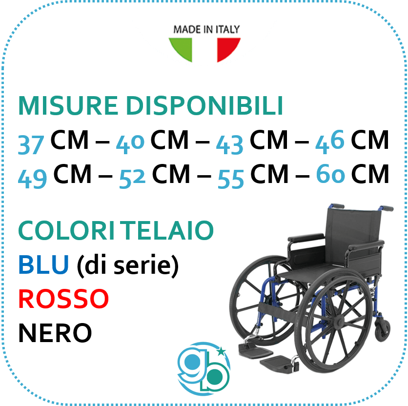 GB Medicali - Misure disponibili P Spin anteriore