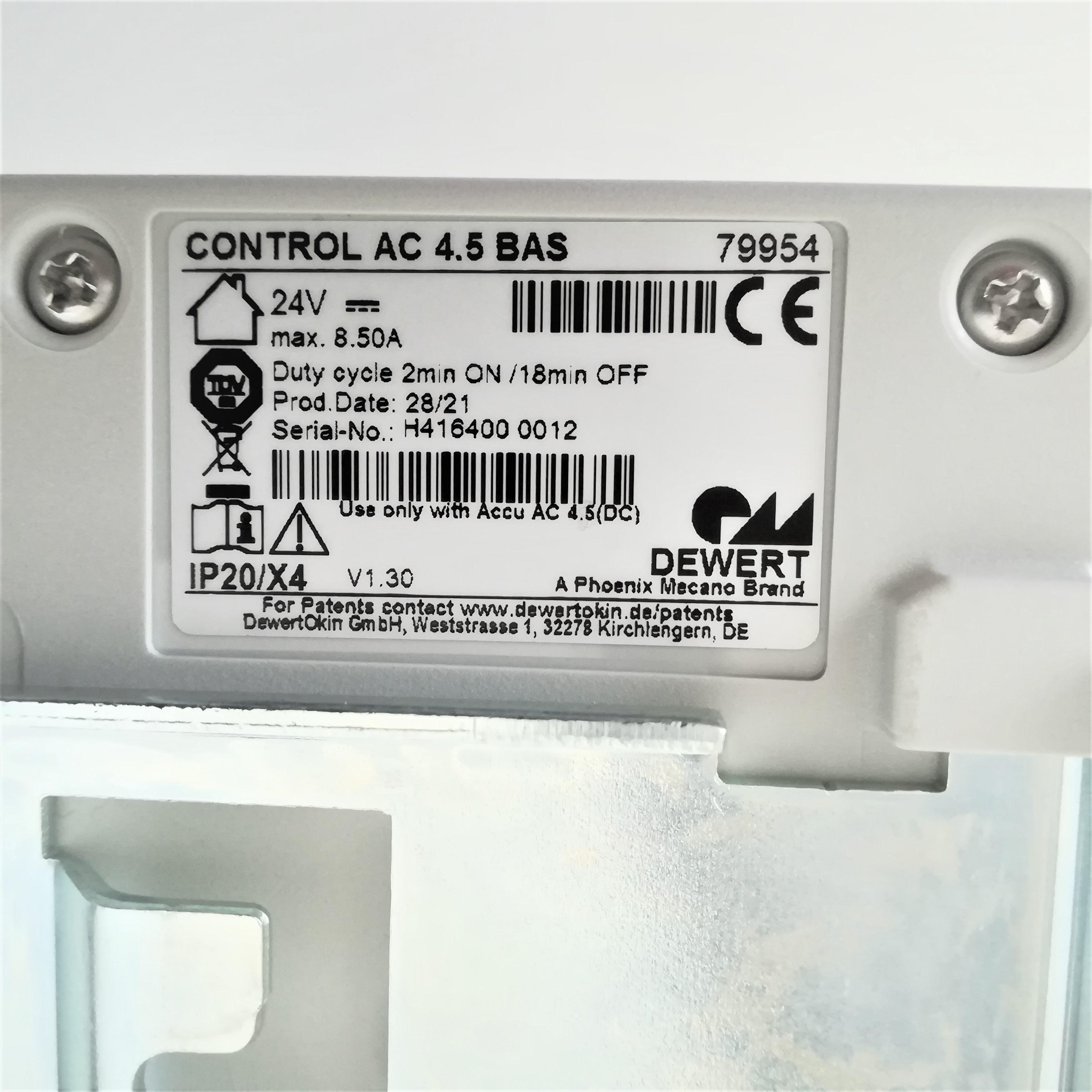 GB Medicali - Centralina CONTROL AC 4.5 BAS 79954 - Dewert