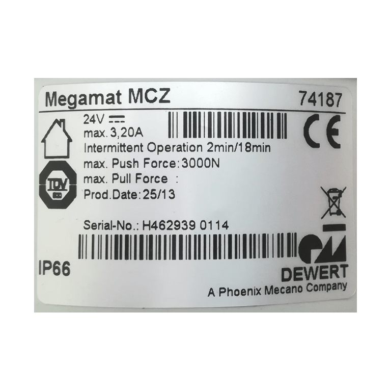 GB Medicali - Attuatore MEGAMAT MCZ 74187