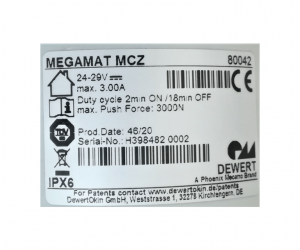 GB Medicali - Attuatore MEGAMAT MCZ 80042