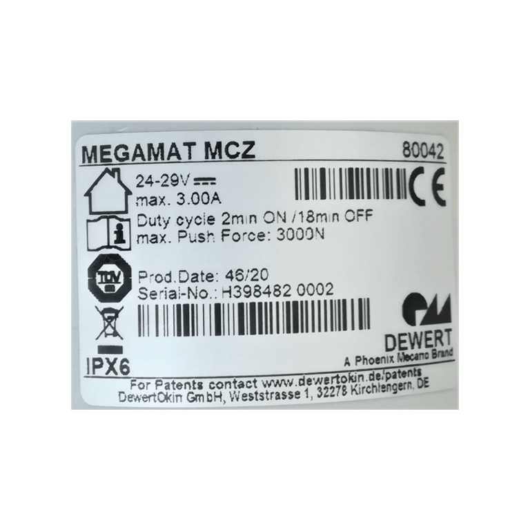 GB Medicali - Attuatore MEGAMAT MCZ 80042