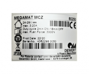 GB Medicali - Attuatore MEGAMAT MCZ 80250