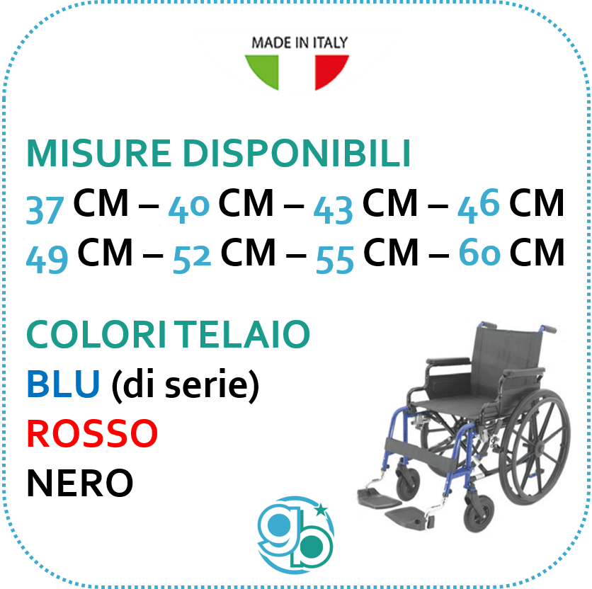 GB Medicali -P Spin STD misure disponibili