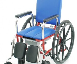 GB Medicali - Carrozzina pediatrica autospinta reclinabile con WC - Spin kids reclinabile WC