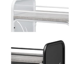 GB Medicali - Carrello acciaio due ripiani da 43,5 cm - EB27PLUS