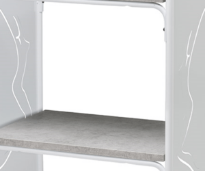 GB Medicali - Carrello acciaio due ripiani da 53,5 cm - EB28PLUS