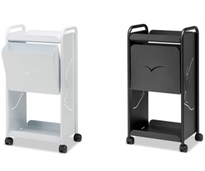 GB Medicali - Carrello acciaio con contenitore a ribalta - EB32