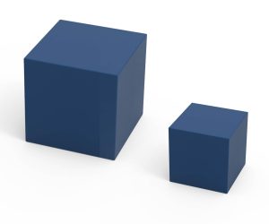 GB Medicali - Cuscino rivestito per fisioterapia e riabilitazione - Cubo