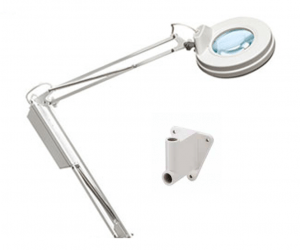 GB Medicali - Lampada led da muro con lente d'ingrandimento