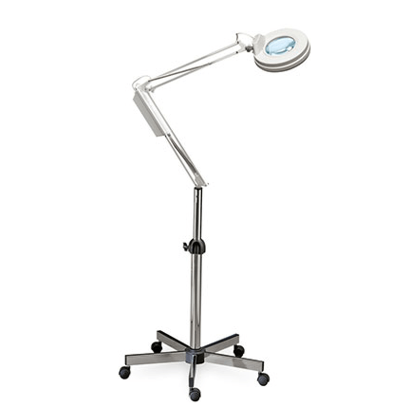 GB Medicali - Lampada led da muro con lente d'ingrandimento stativo h regolabile