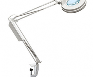 GB Medicali - Lampada led da tavolo con lente d'ingrandimento