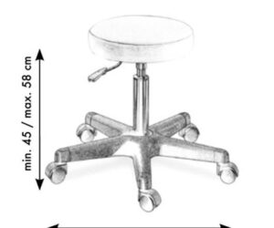 GB Medicali - Sgabello altezza regolabile 45/58 cm - EB20