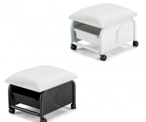 GB Medicali - Sgabello da pedicure con cassetto e rotelle - EB26