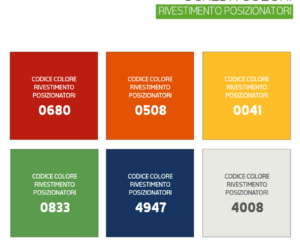 GB Medicali - Cuscini posizionatori rivestiti - Scheda colori