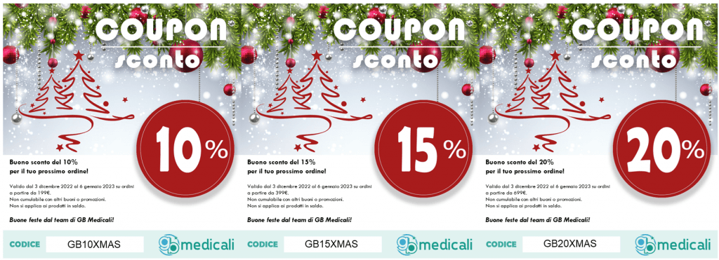 GB Medicali - Buoni sconto Natale 2022