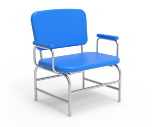 GBMedicali - Lucy - Poltrona per accoglienza pazienti bariatrici in ambiente sanitario in acciaio inox