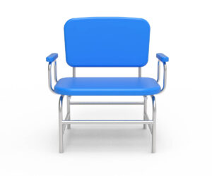 GBMedicali - Lucy - Poltrona per accoglienza pazienti bariatrici in ambiente sanitario in acciaio inox
