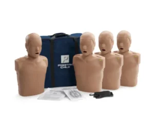 GB Medicali - Manichino bambino professionale Prestan, conf. da 4 (pelle scura)