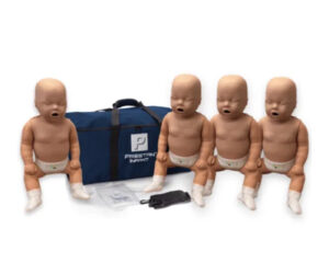 GB Medicali - Prestan Baby RCP confezione da 4 manichini (pelle scura)